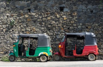 Tuk-tuks du Sri Lanka: et oui, comme les "rickshaws" en Inde!